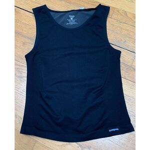 PATAGONIA BLACK SEAMLESS CAPILENE STRETCH TANK TOP youth girls L Women’s XS